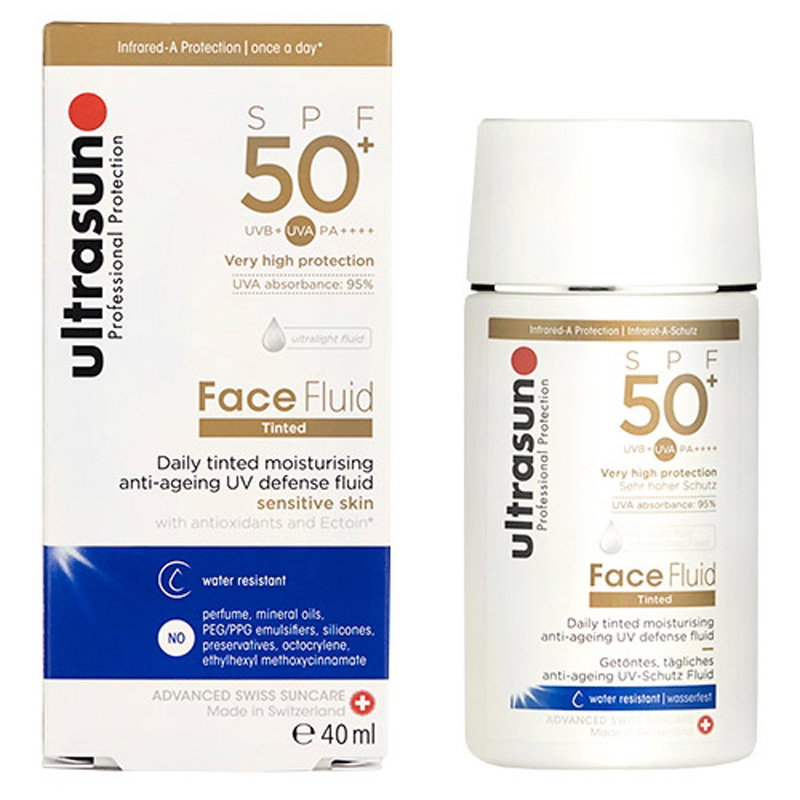 Image of Ultrasun Tinted Face Fluid SPF50+ 40ml