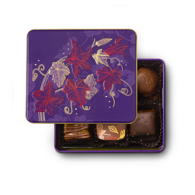 Fall Leaves Gift Tin