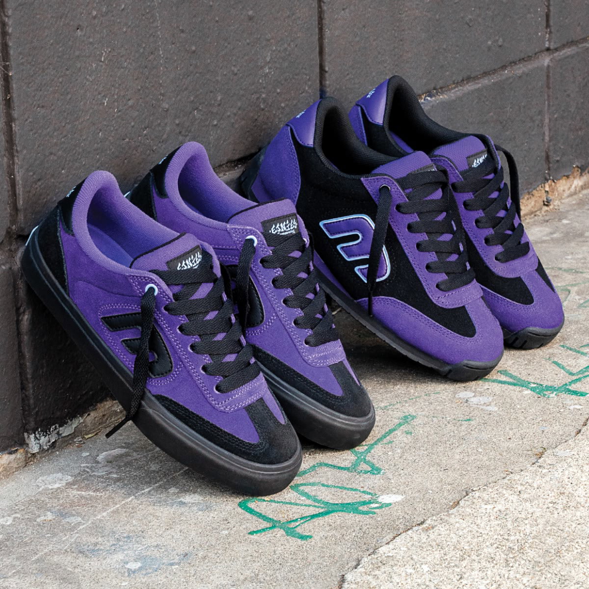 Shop new skate shoes, featuring Etnies Locuts in purple
