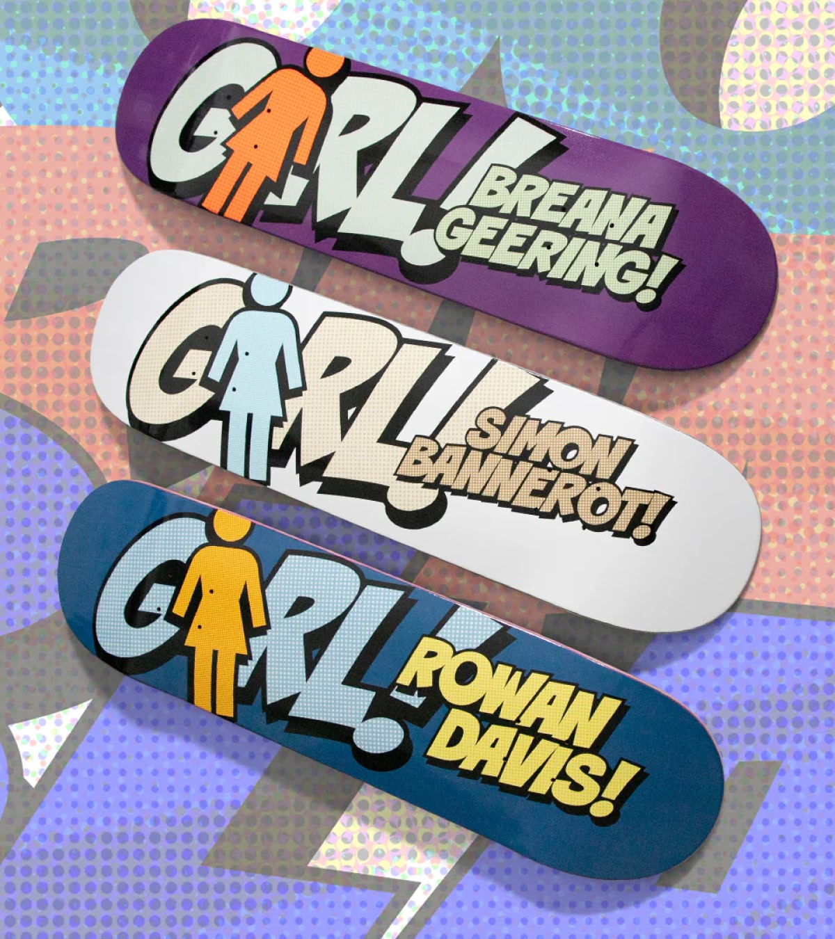 Shop Girl Skateboards for skate decks and skate completes