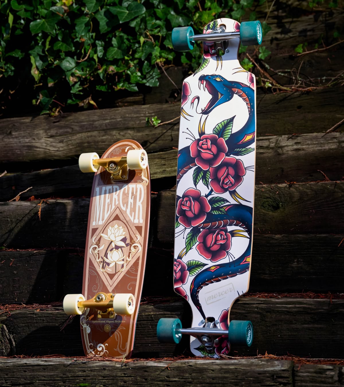 Shop all skate, featuring cruisers and longboards from Mercer. 
