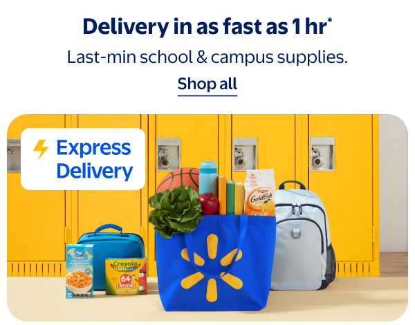 Delivery in as fast as 1 hr* - Last-min school & campus supplies.
