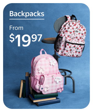 Backpacks - From $19.97