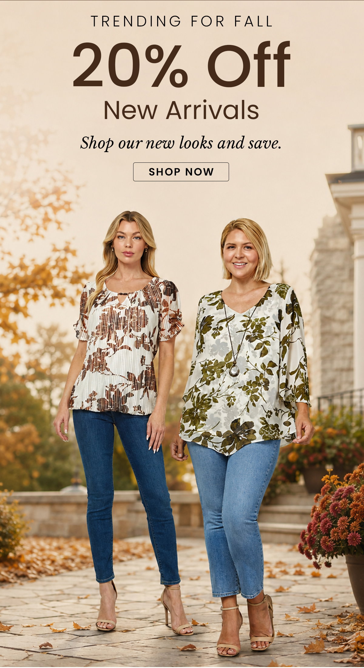 20% off new arrivals