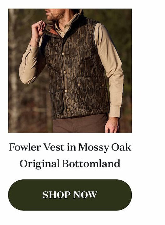 Fowler Vest in Mossy Oak Original Bottomland - Shop Now