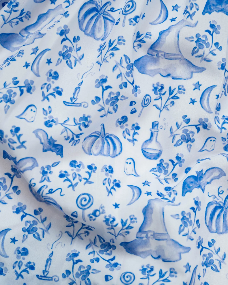 Halloween Toile Smocked