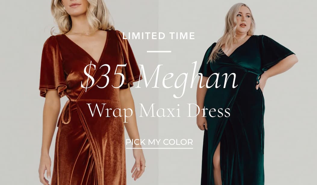 $35 Meghan Wrap Maxi Dress