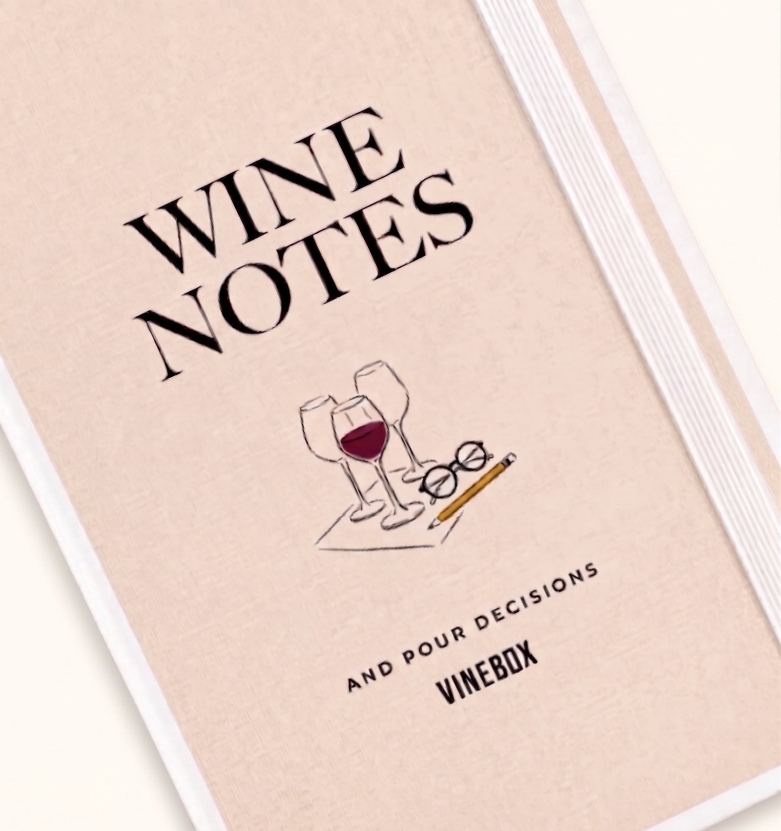 Wine Notes & Pour Decisions notebook