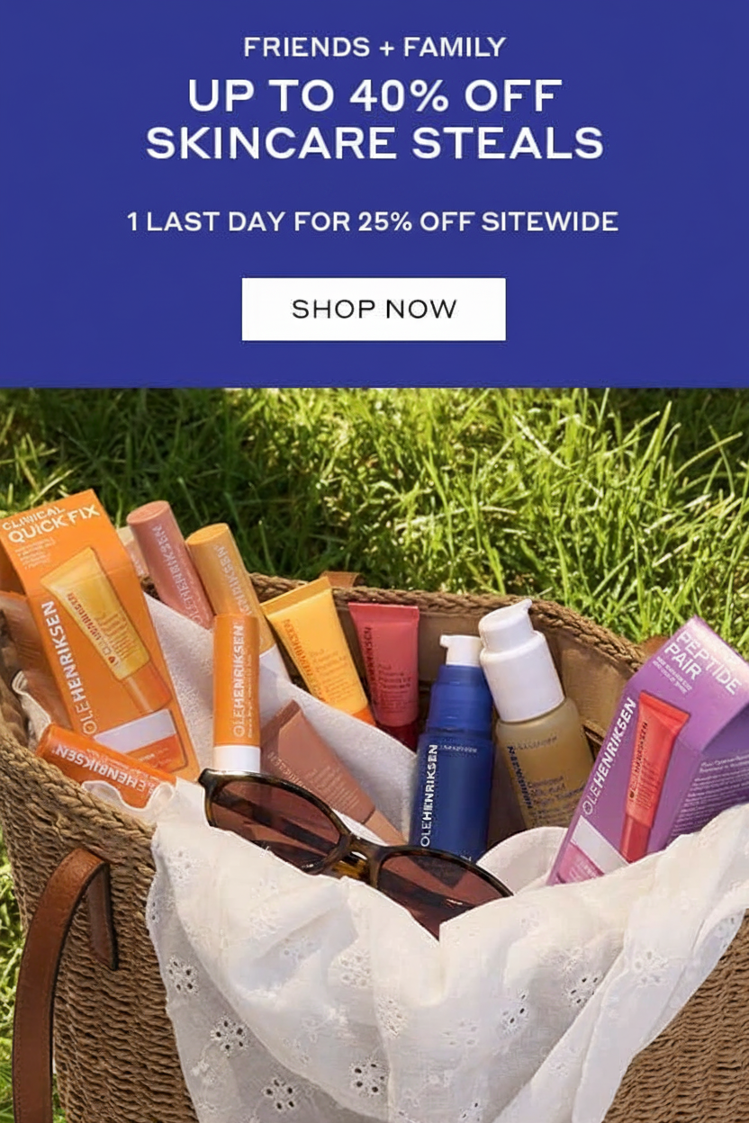 UP TO 40% OFF SKINCARE STEALS