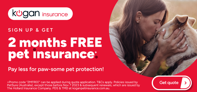 Kogan Pet Insurance - Get 2 months FREE pet insurance +