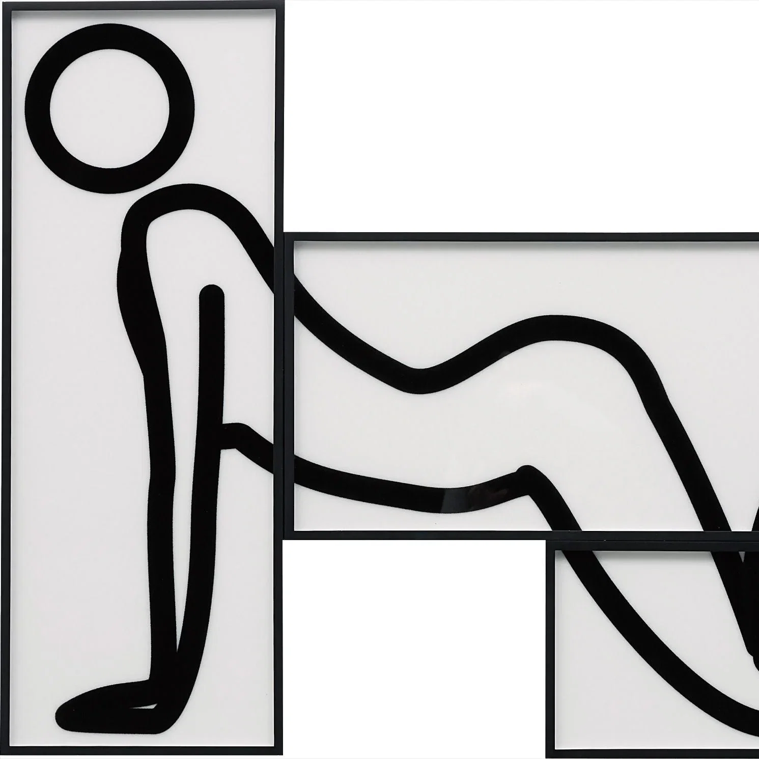 Julian Opie, This is Shahnoza in 3 Parts (7), 2008