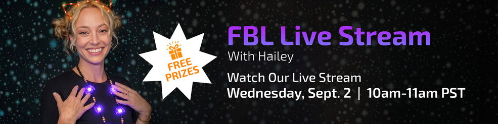 Watch Our Live Stream Sept. 2nd 10am - 11am PST