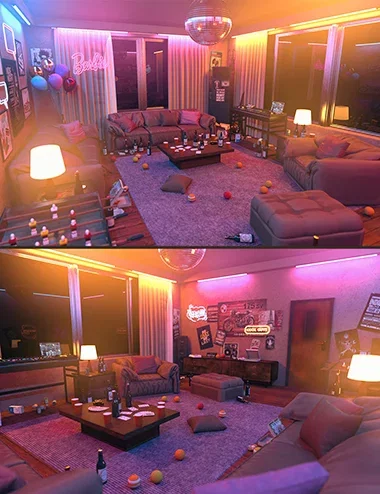 Polish College Party Livingroom
