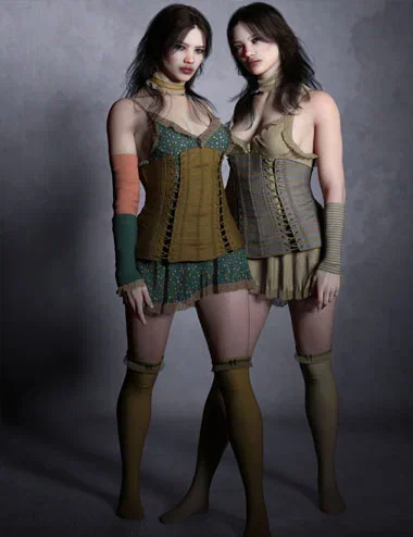 dForce CB Koko Clothing Set and Texture Expansion Bundle
