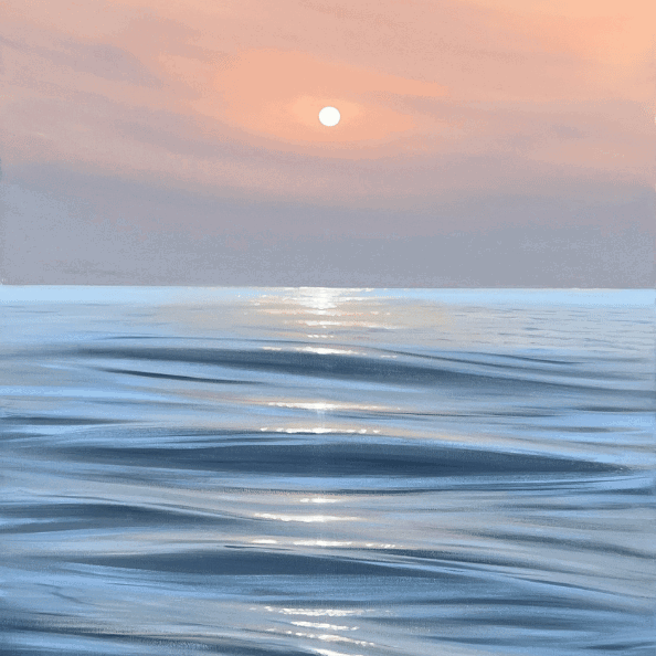 sunset painting