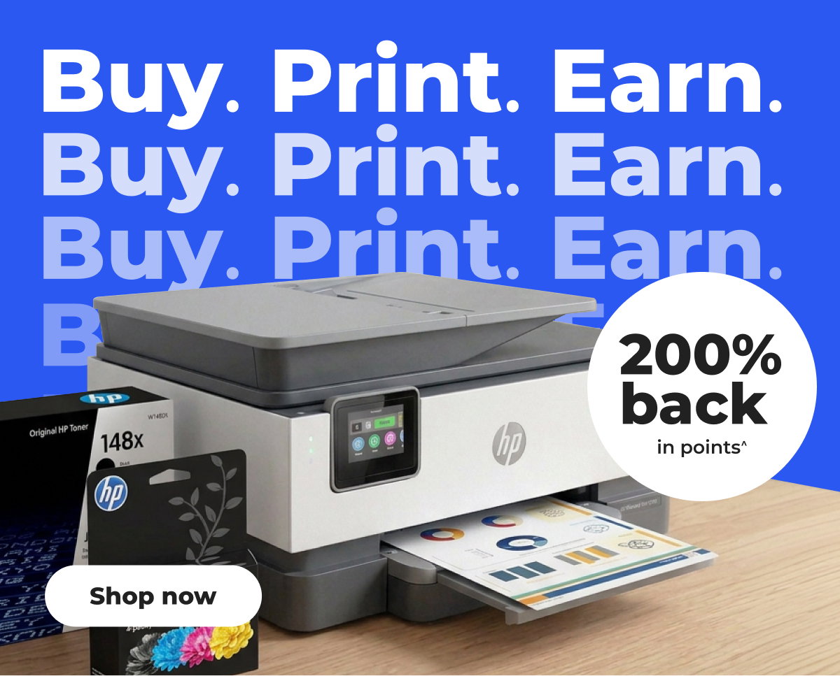 200% back in points on HP^ - Shop now