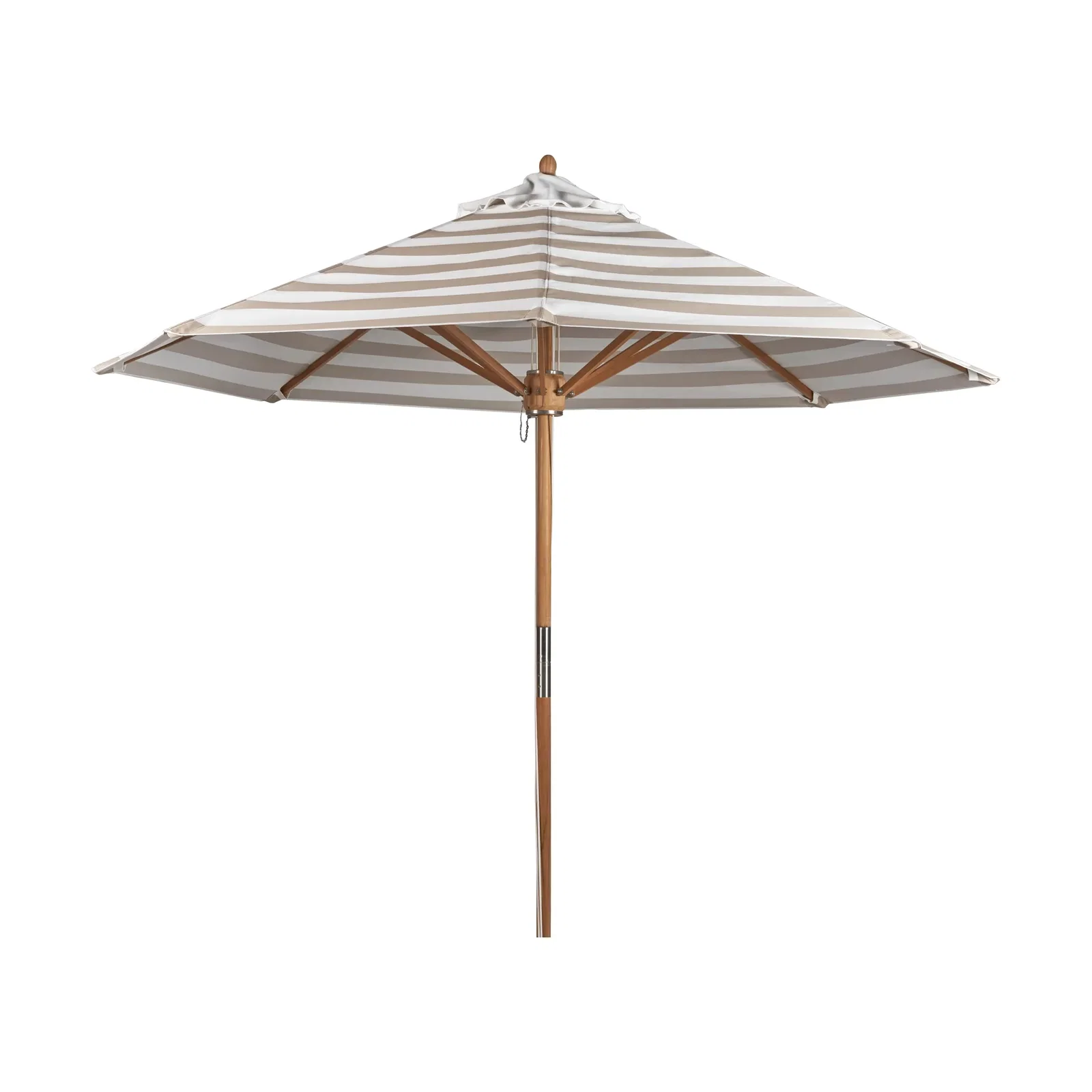 Hisshult parasol Ø270 cm Beige stripe-teak