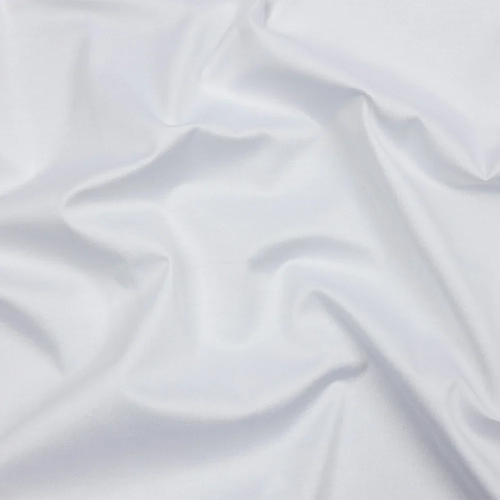 Image of Stretch Cotton Sateen - White - Mood Exclusive Carlos Collection