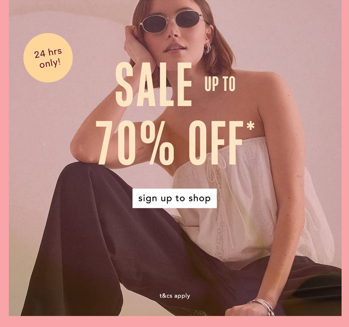 SALE up to 70% off*