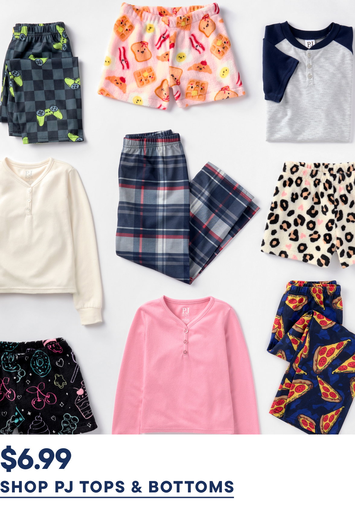 $6.99 PJ Tops & Bottoms