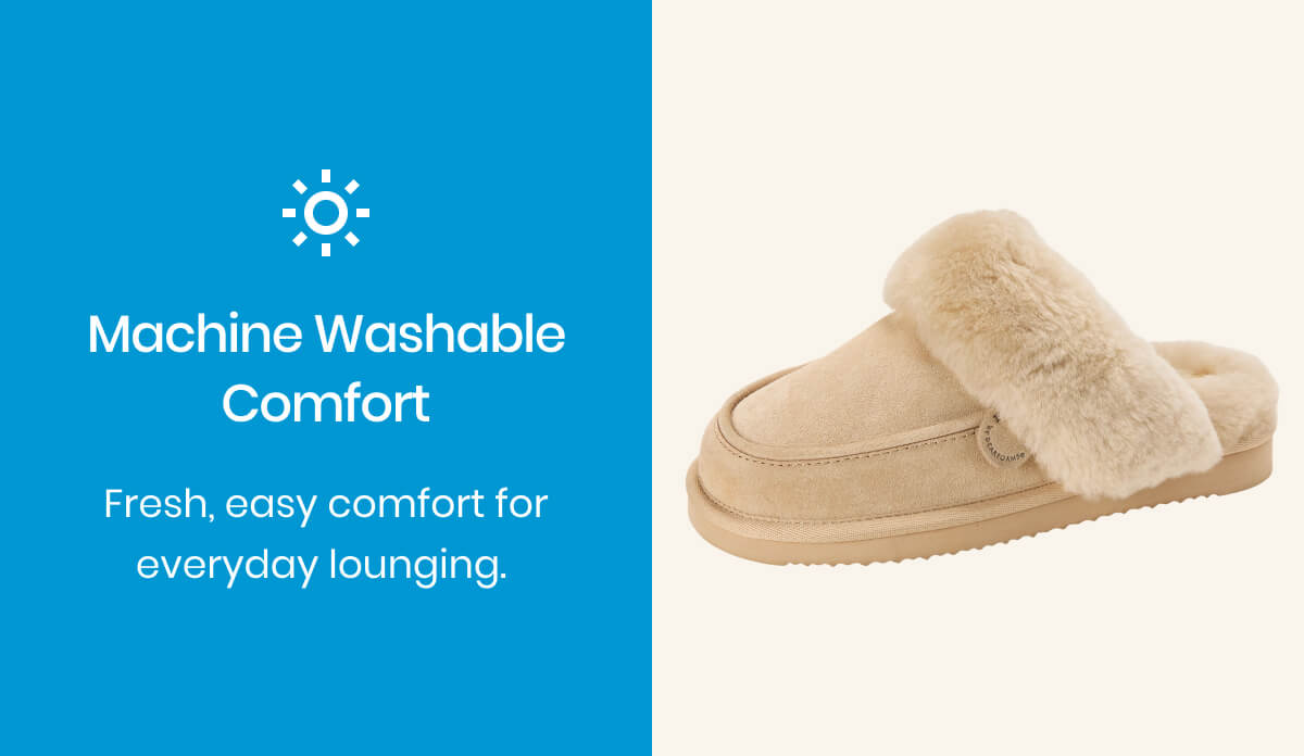 Machine Washable Comfort - Fresh, easy comfort for everyday lounging. 
