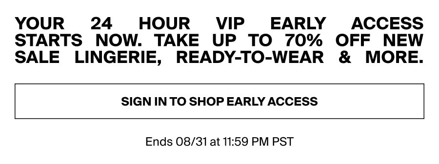 Shop Early Access CTA