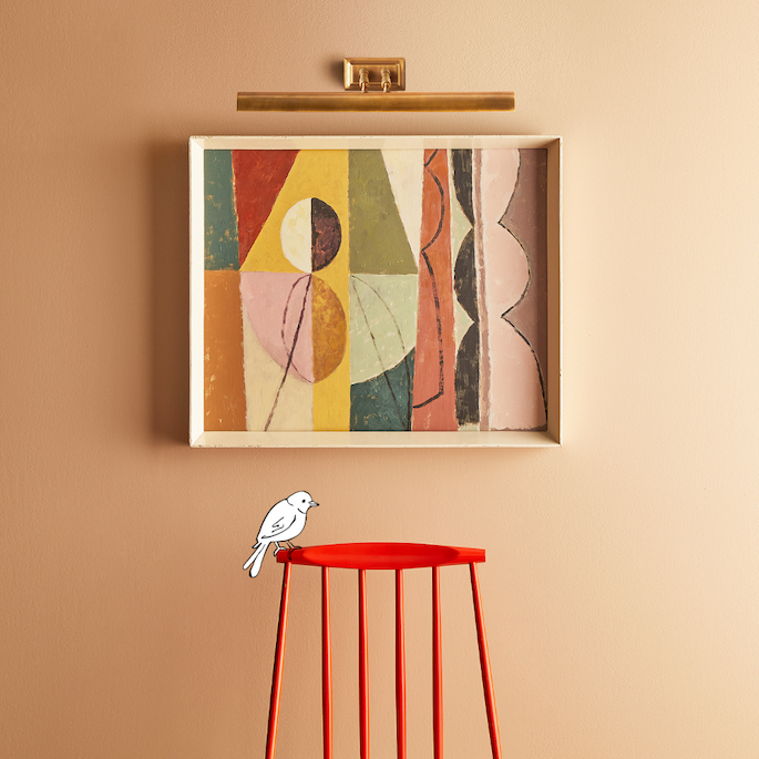 regular lautrec picture light in antiqued brass