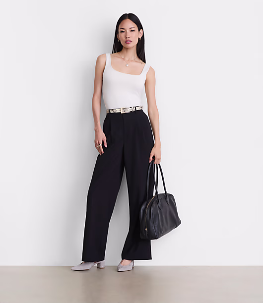 LOFT Versa 360 Knit Square Neck Tank Top