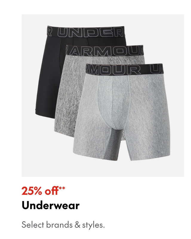 Underwear
25% off
Our ticket price. Select styles.