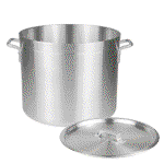 Image of Aluminum Stock Pot with Cover, 32 Quart