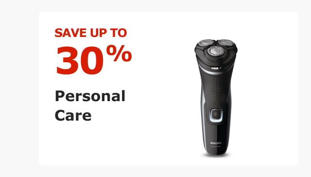Save up to 30%. Personal Care.