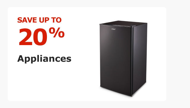 Save up to 20%. Appliances.