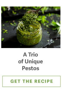 A Trio of Unique Pestos
