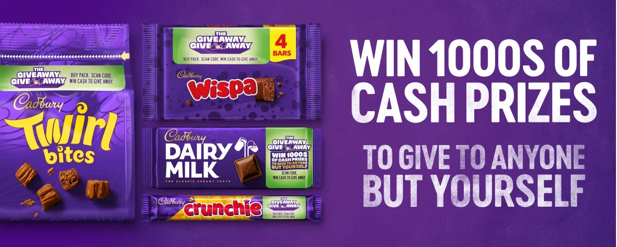 Win 1000s of cash prizes to give to anyone but yourself