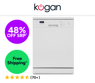 Kogan 60cm Freestanding Dishwasher (12 Place, White) Product Image