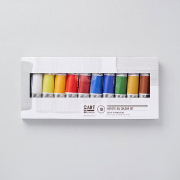 Cass Art Artists' Oil Colour 37ml Assorted Colours Set of 10