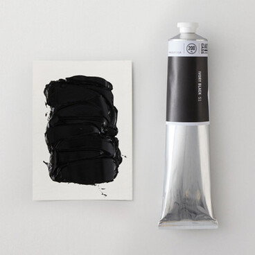 Cass Art Artists' Oil Colour 200ml Ivory Black