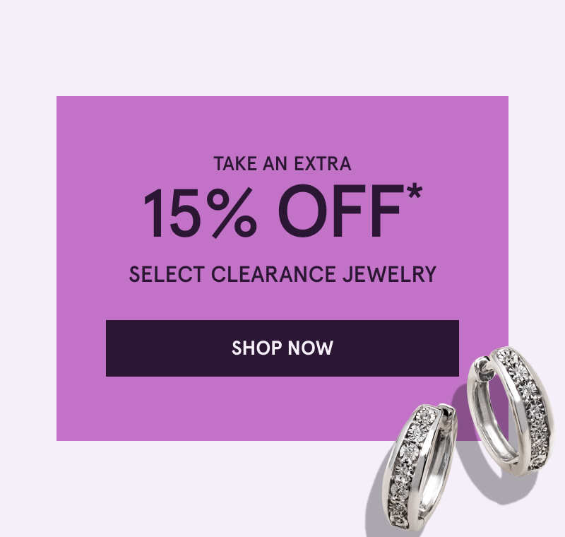 Pair of silver huggies with engraved diamonds. Extra 15% OFF Select Clearance Jewelry. Click here to shop now