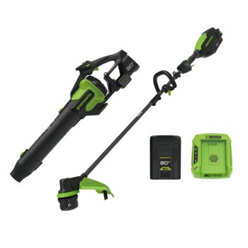 Greenworks 80V 730 CFM Blower & 17-inch String Trimmer