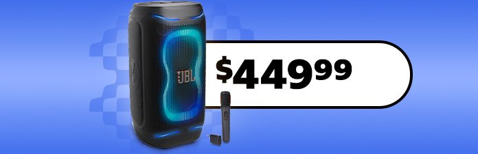 JBL PartyBox 130 Portable Party Speaker with Wireless Microphone