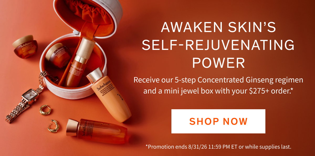 5-piece Concentrated Ginseng Regimen plus jewlery box with $275+