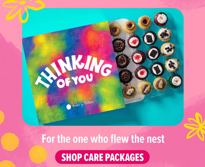 For the one who flew the nest! Shop care packages, such as our thinking of you gift box cupcake 25-Pack.