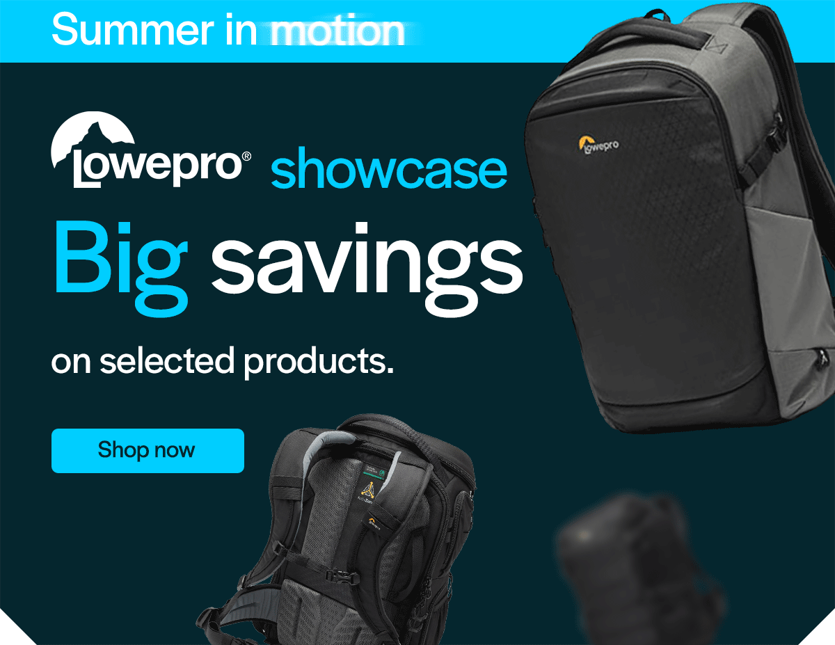 Big savings on selected Lowepro products.