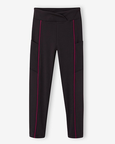 Sports leggings for girls - anthracite