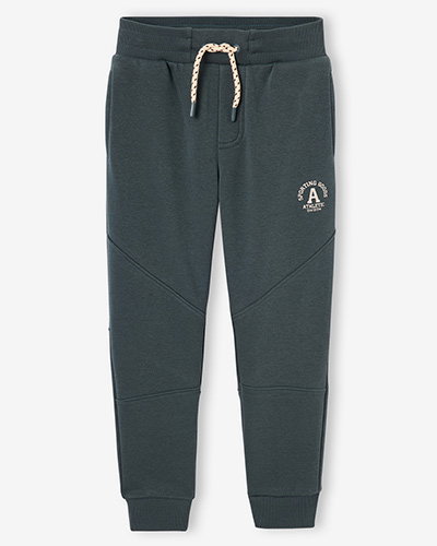 Athletic Joggers in Fleece for Boys - lichen