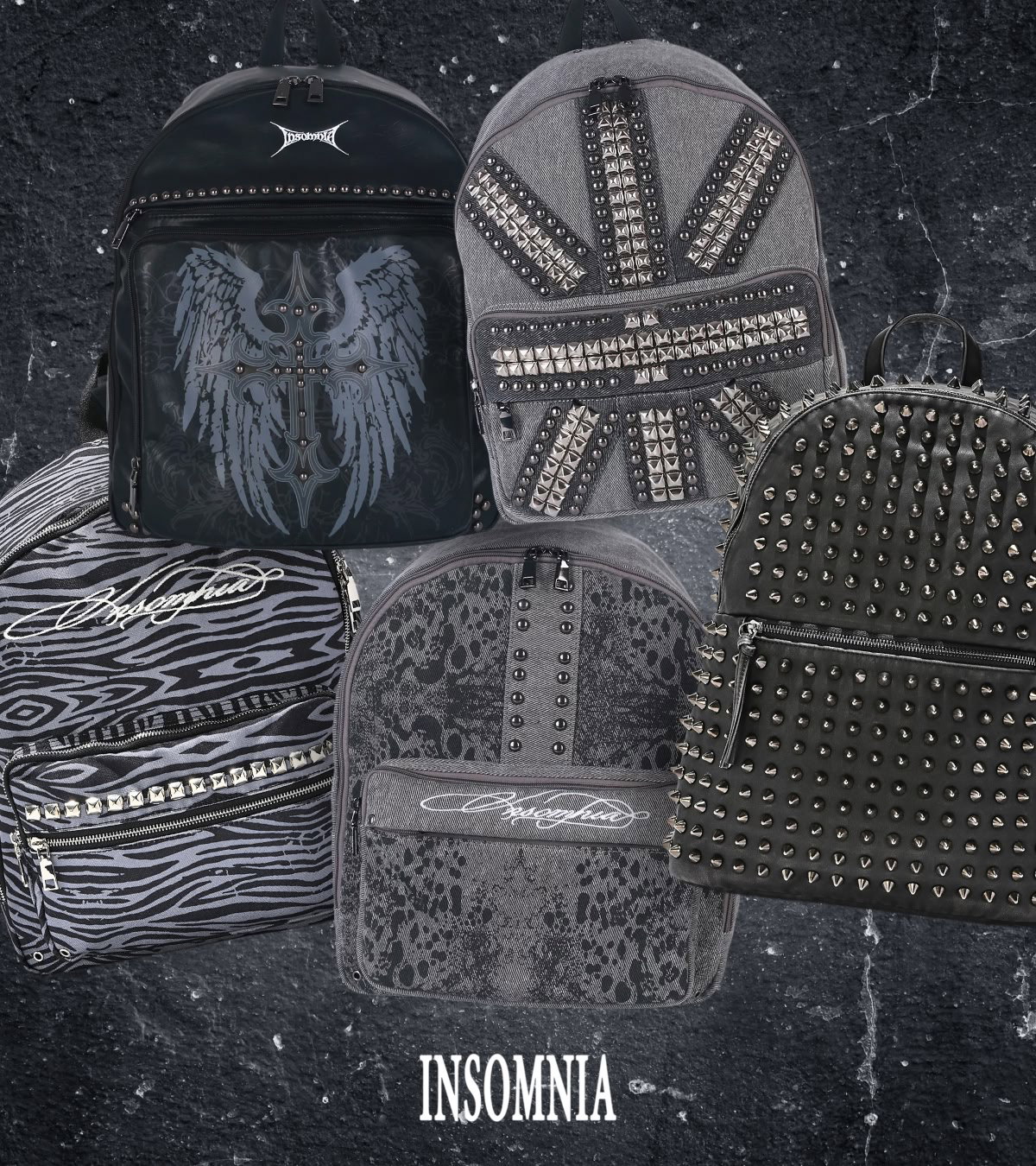 Shop Insomnia Visual accessories, featuring backpacks.