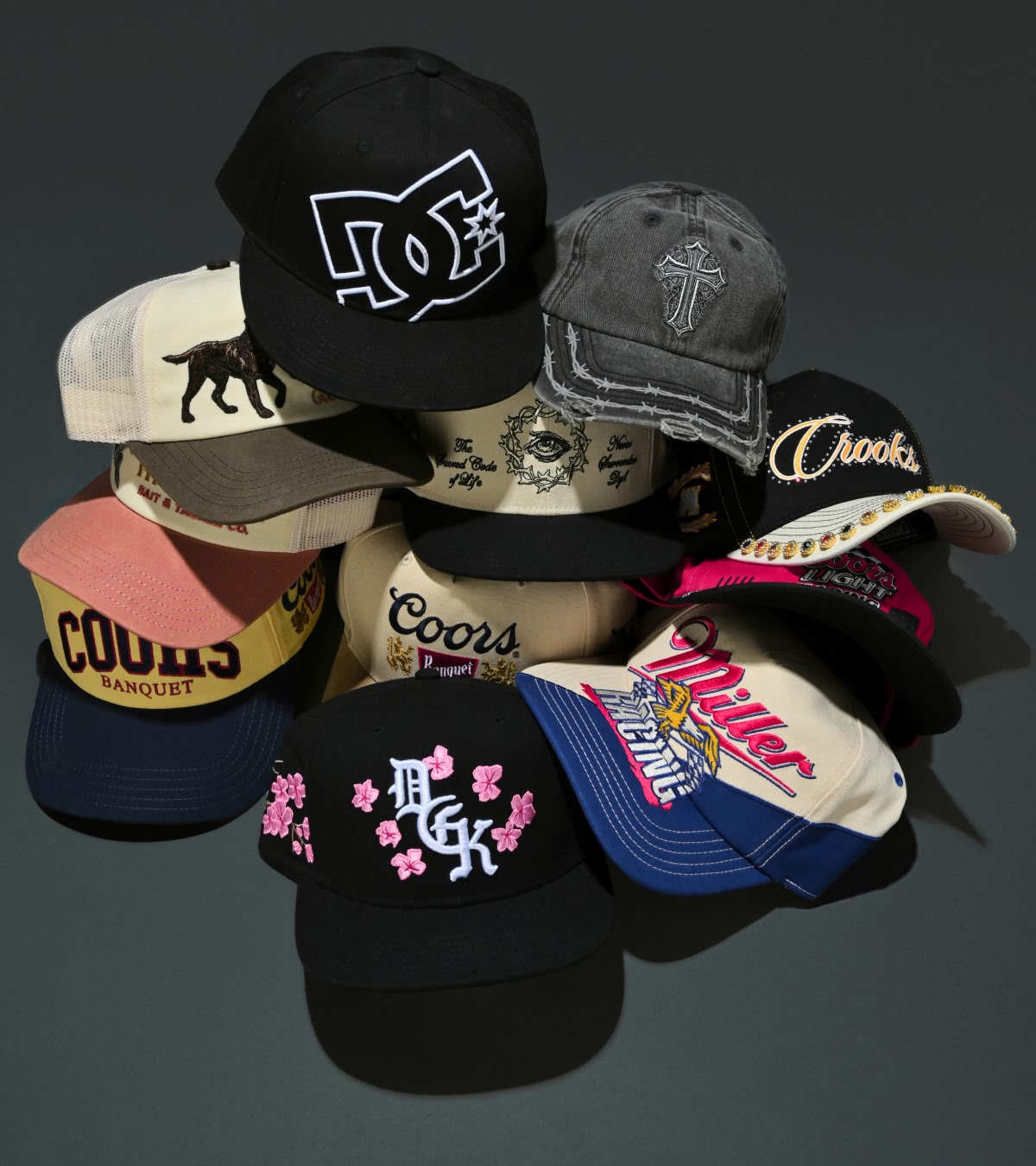 Shop new hats from Affliction, DC, Primitive and more
