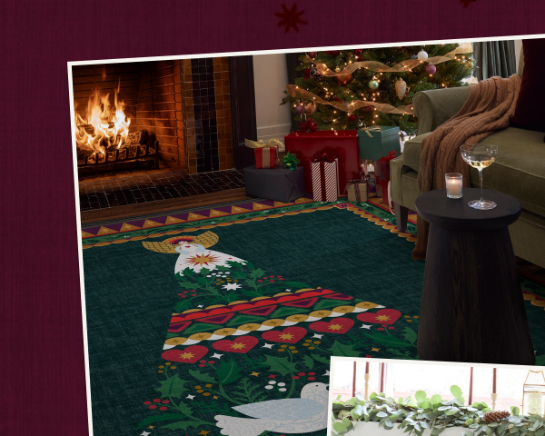 Giving Tree Green & Gold Rug