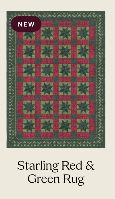 Starling Red & Green Rug 