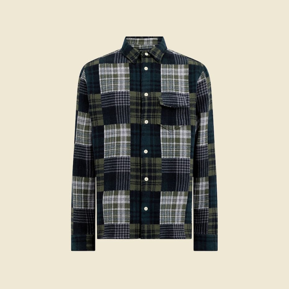 AllSaints Hopton Long-Sleeve Shirt at Century 21 NYC